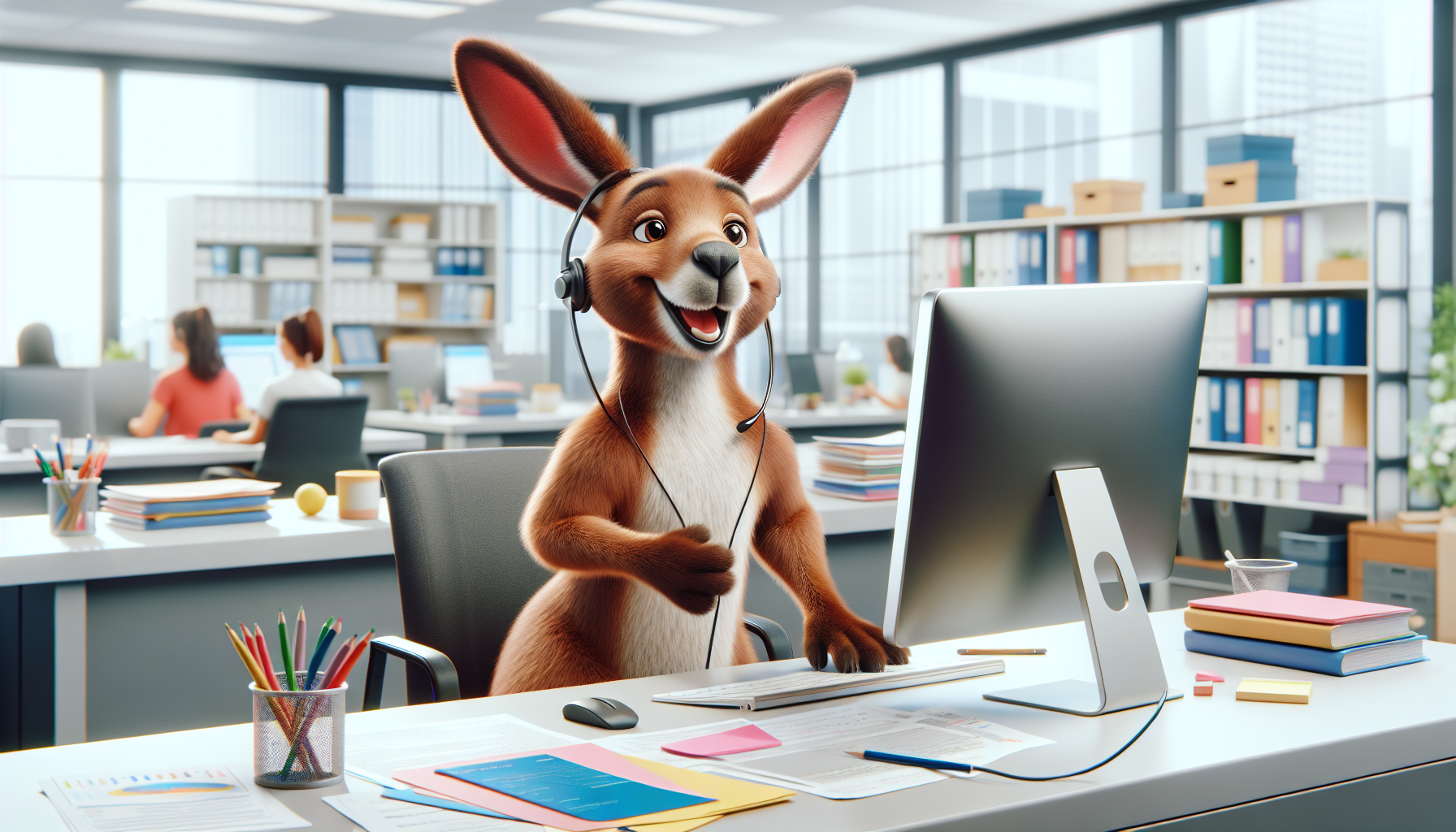 Working kangaroo