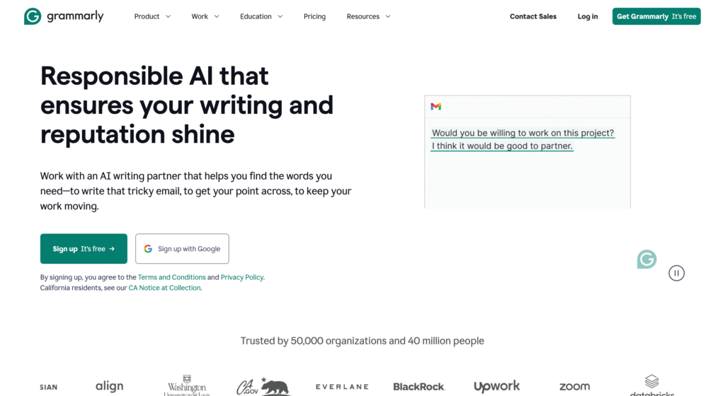 Grammarly tool